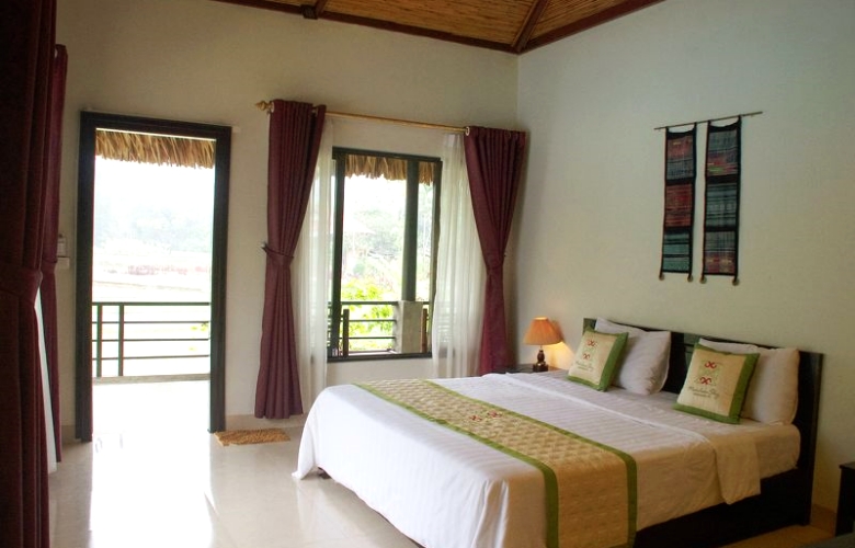 Không gian Bungalow suite tại Mai Châu Sky Resort